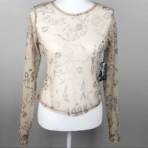 💥TRANSPARENT SHIRT DESIGNS F21 TO WOMEN ! NWT